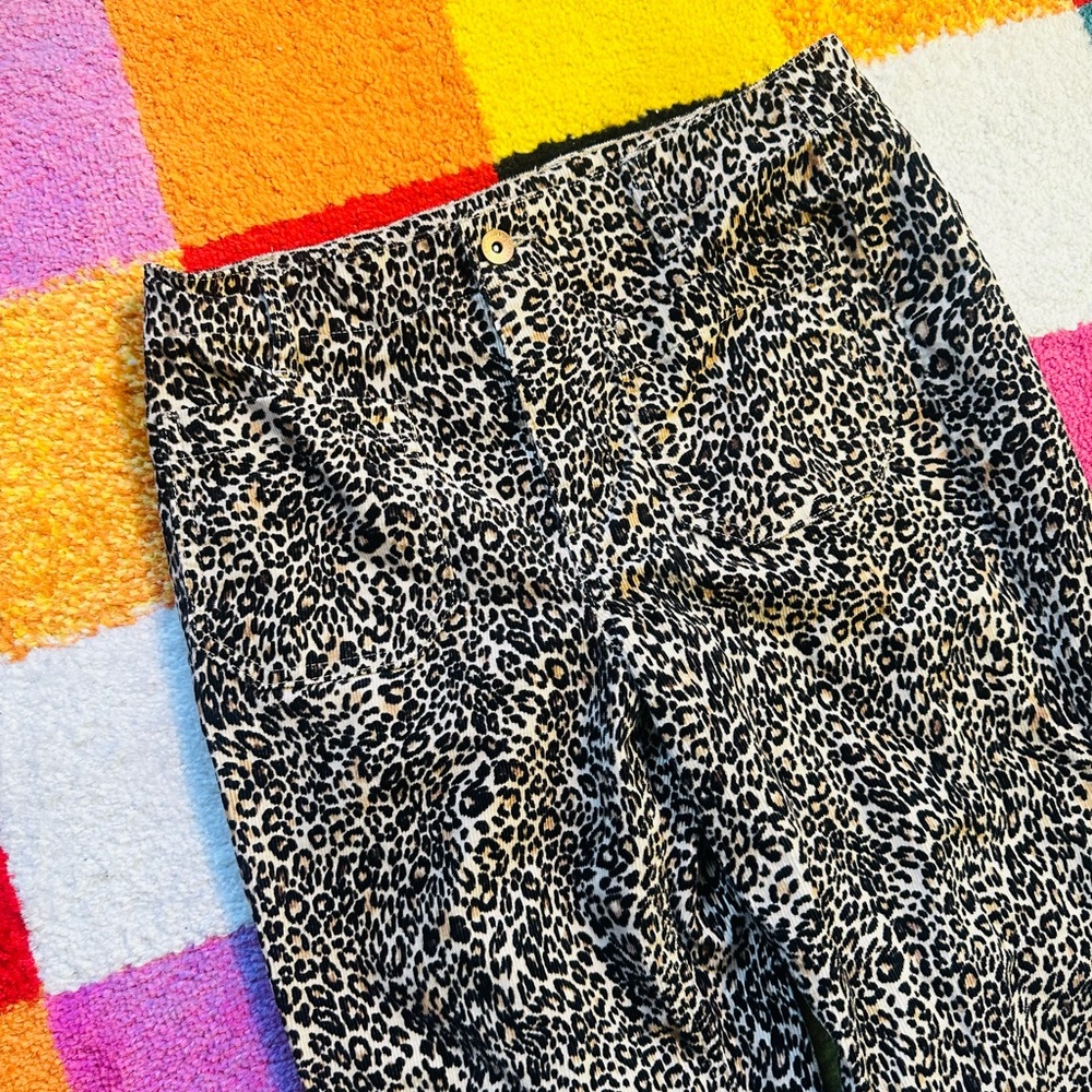 Leopard Print Women Jeans